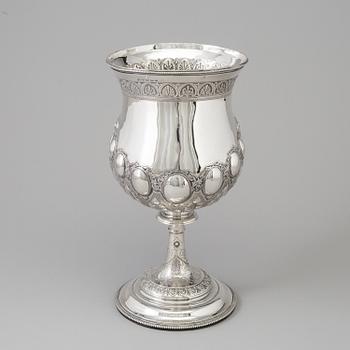 A silver goblet, William Spurrier, Birmingham, 1882.