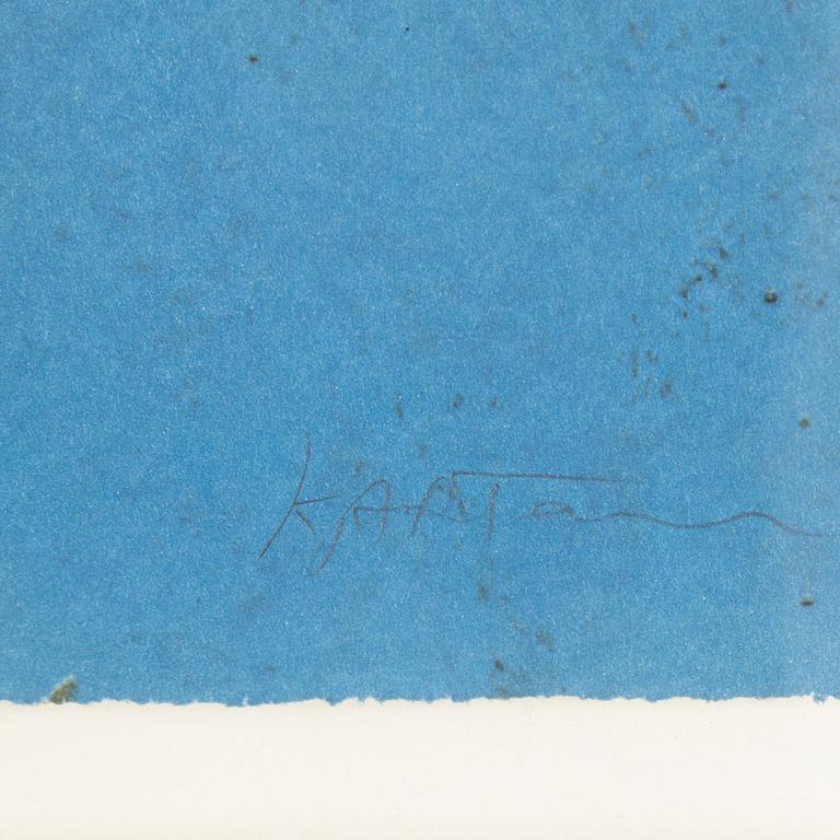 Kjartan Slettemark, färglitografi, signerad 4/250.