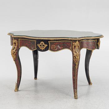 A  boulle-style desk, later part of the 19th Century.