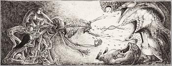 ULF RAHMBERG, Mixed media, signed with monogram.