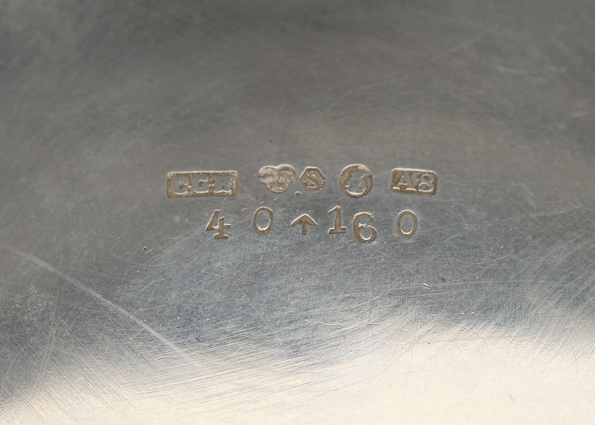 POKAL, silver, C G Hallbergs Guldsmeds AB, Stockholm, 1927, ca 392 gram.