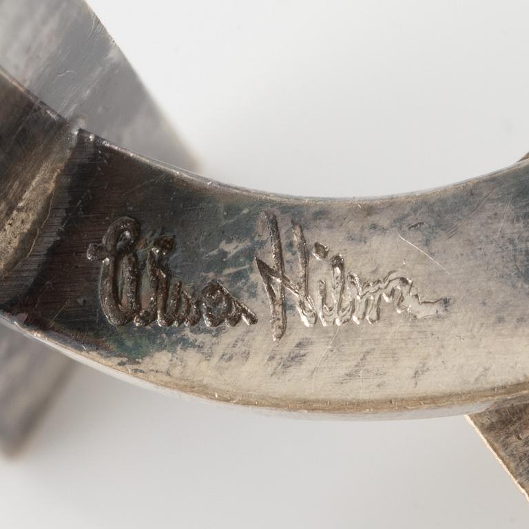 Wiwen Nilsson, a pair of cufflinks, sterling silver, Lund 1957.