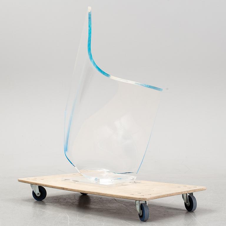Jan Naliwajko, skulptur, plexi, signerad och daterad 1986.
