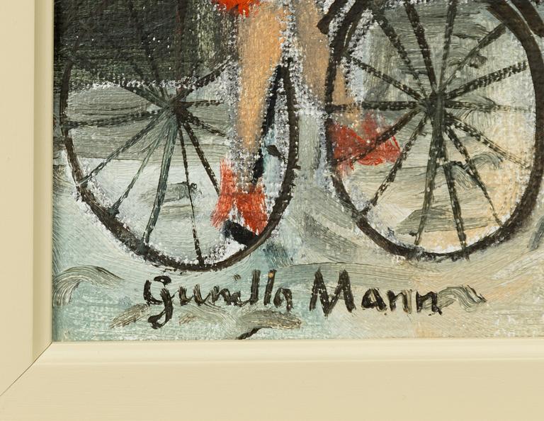 Gunilla Mann, "Cykelfärd på Nytorgsgatan".