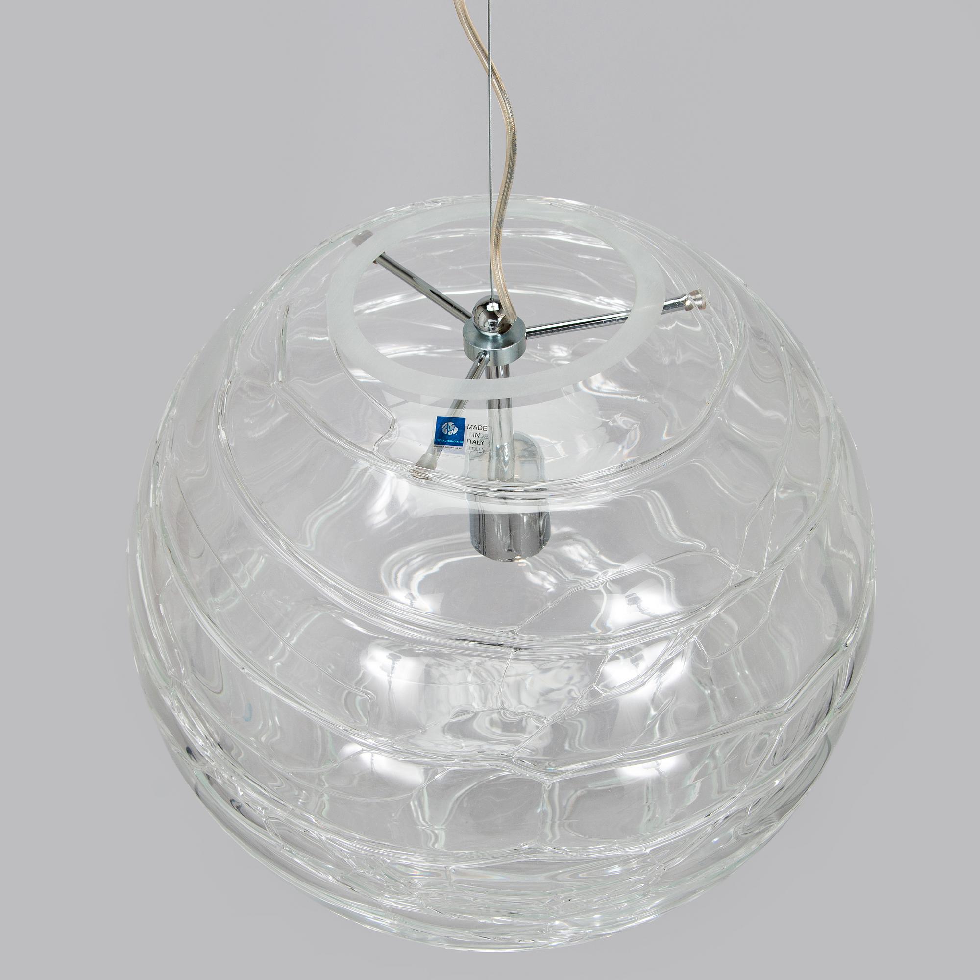 A "Sibilla" pendant light, ALT Luci Alternative, Murano, Italy 2000s.