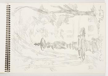 Lotte Laserstein, 4 skissböcker med blyertsteckningar.