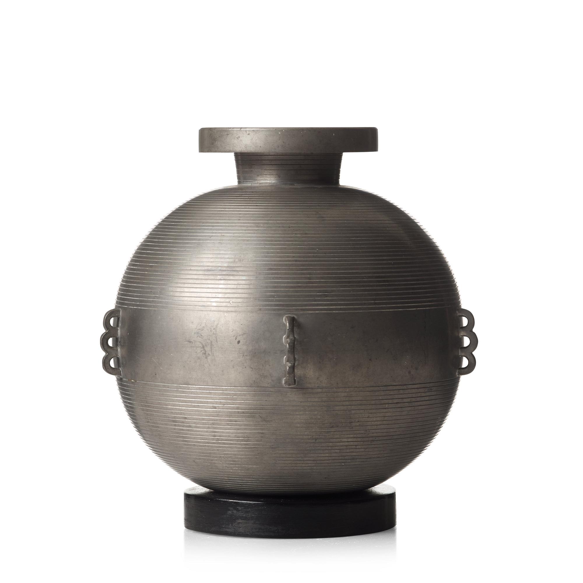 Sylvia Stave, a pewter vase, CG Hallberg, Stockholm 1930´s.