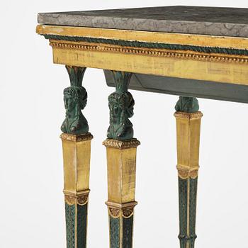 Konsolbord, Stockholmsarbete, omkring år 1800, Sengustavianskt.
