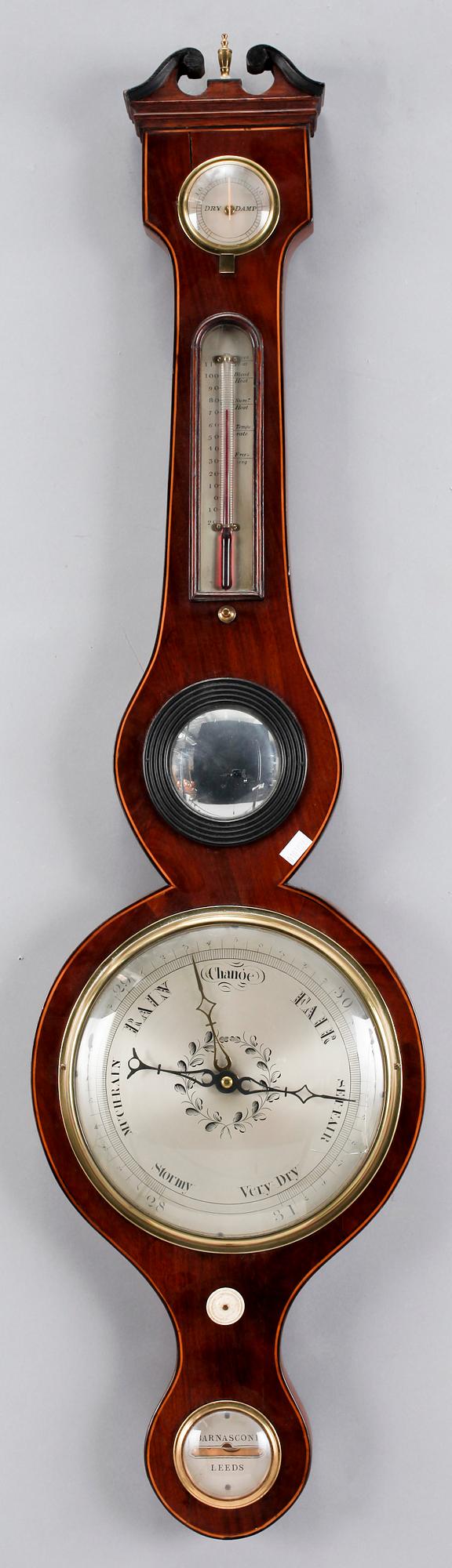 BAROMETER, Barnasconi, Leeds, England, 1800-tal.