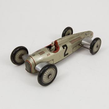 A JNF tinplate "Auto Union" race car, Germany, 1930s.