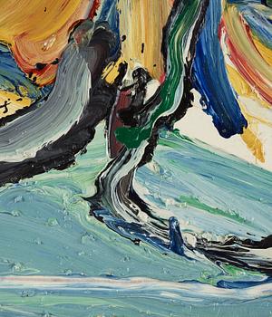 Bengt Lindström, oil on panel, 1960s, estate stamp verso.