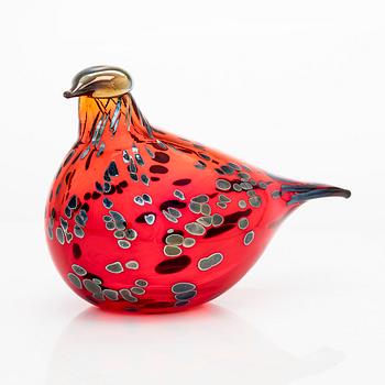 Oiva Toikka, A glass bird, signed O. Toikka Nuutajärvi.