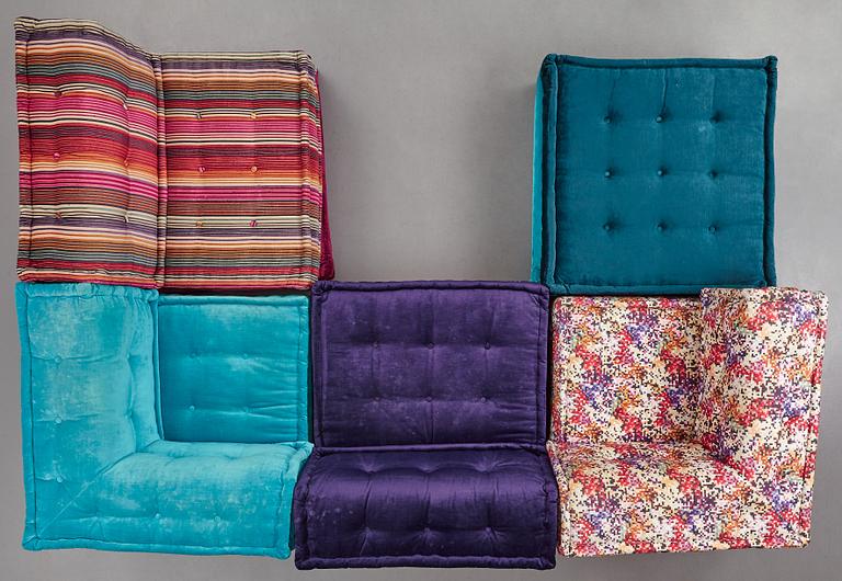 Hans Hopfer, soffa "Mah Jong", Roche Bobois / Missoni 2000-tal.