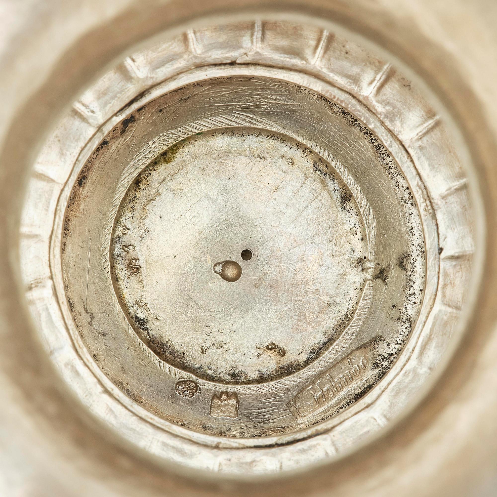 A Swedish 18th century silver tureen and cover, mark of Erik Holmberg, Lund 1796.