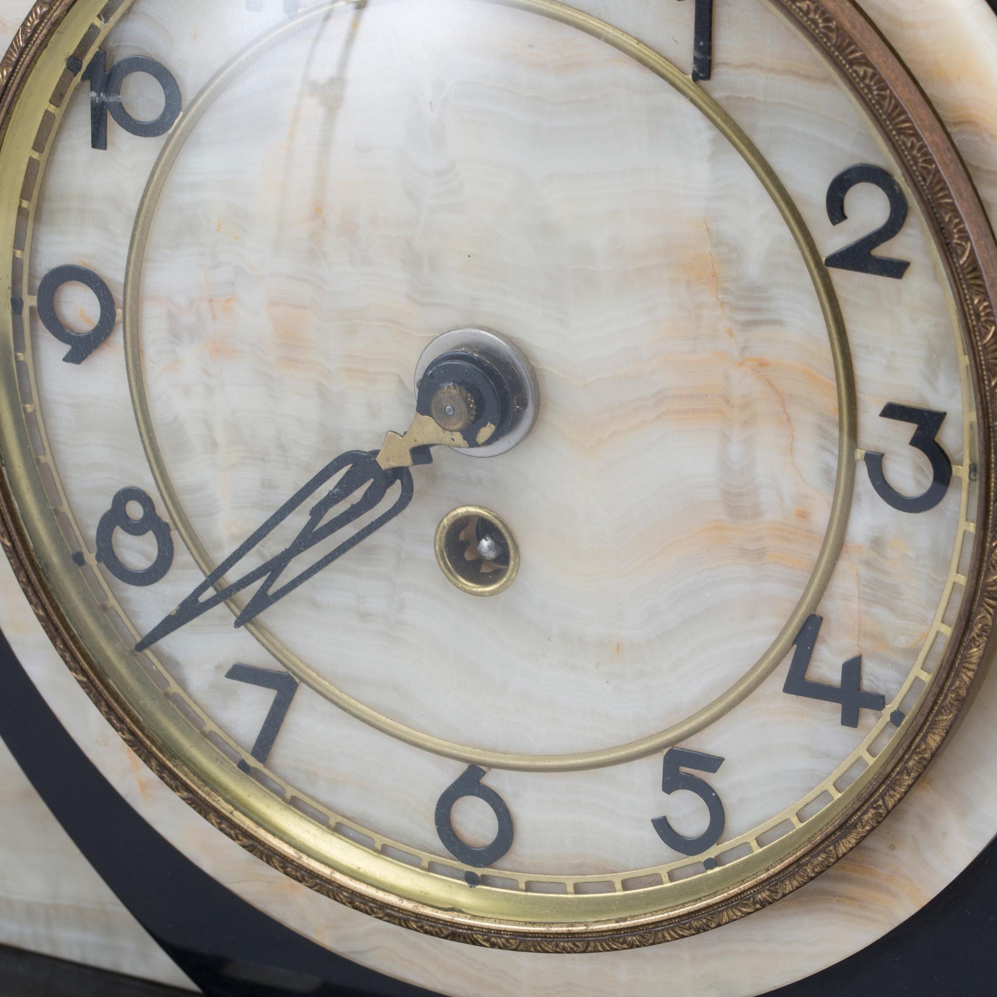 An Art Deco table clock first half of the 20th century.