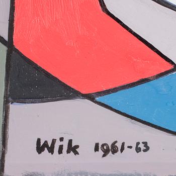 WILHELM WIK, olja på pannå, signerad och daterad 1961-63.