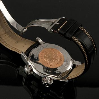 ARMBANDSUR, herr, stål, "Master Compressor Dualmatic", Jaeger Lecoultre., 2009.