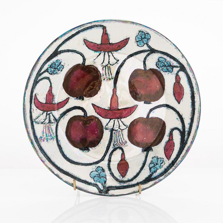 Birger Kaipiainen, dekorationsfat, signerad Kaipiainen Arabia.