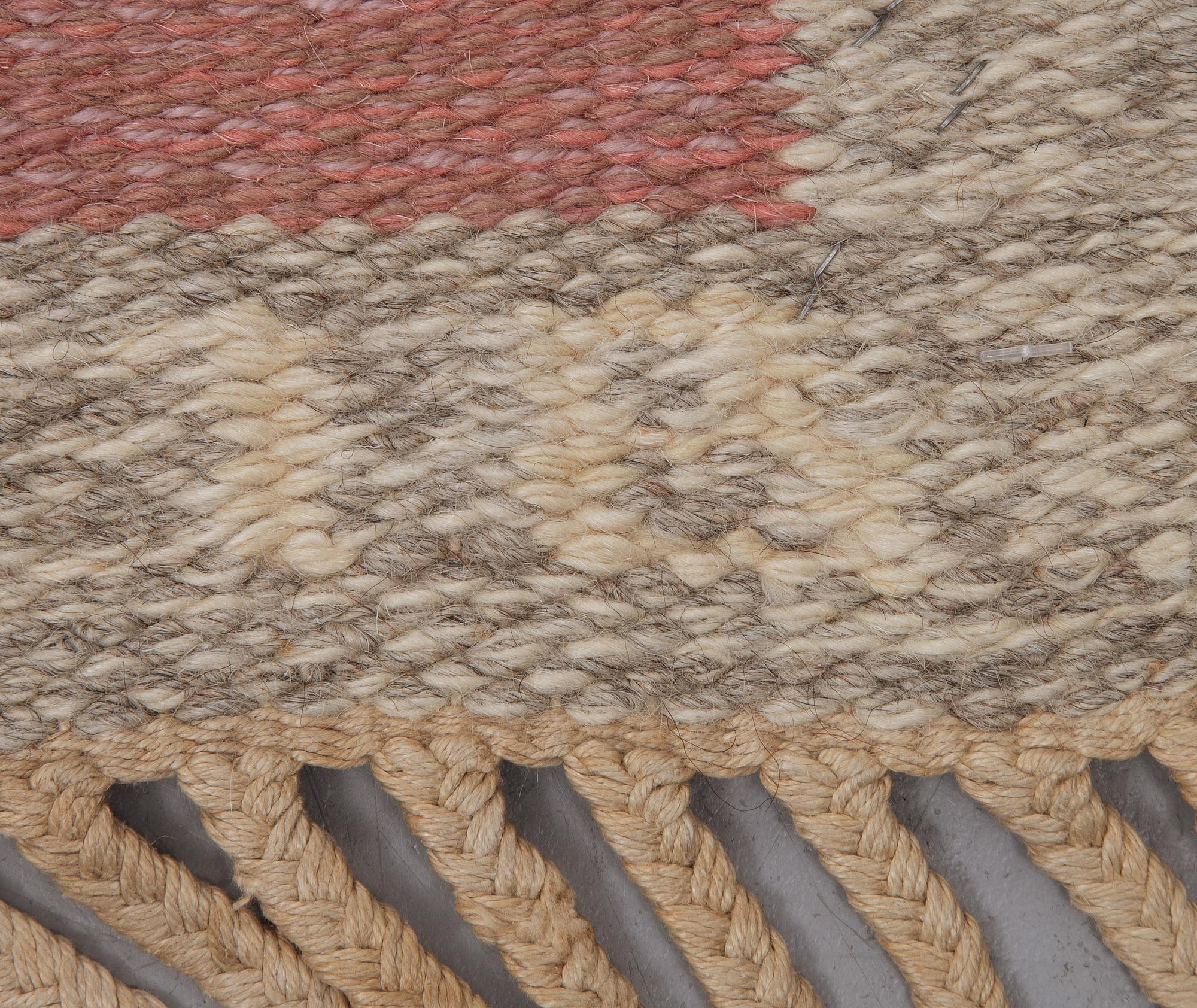 flat weave, signed IR (Ida Rydelius), Ca 195 x 135 cm.