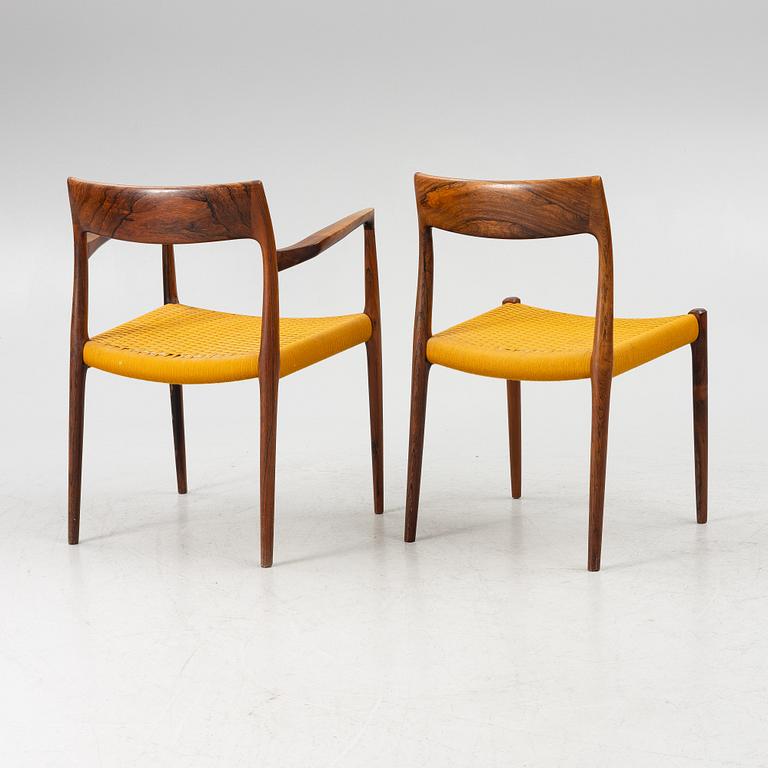 Matgrupp, 7 delar, Danmark, 1960-tal. Bland annat Niels Otto Møller för JL Møller.