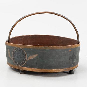 Förningskorg, Hälsingland, daterad 1820.
