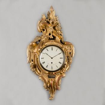 A SWEDISH WALL CLOCK, by Joachim Hovenschiöld senior, Stockholm 1767-1800.