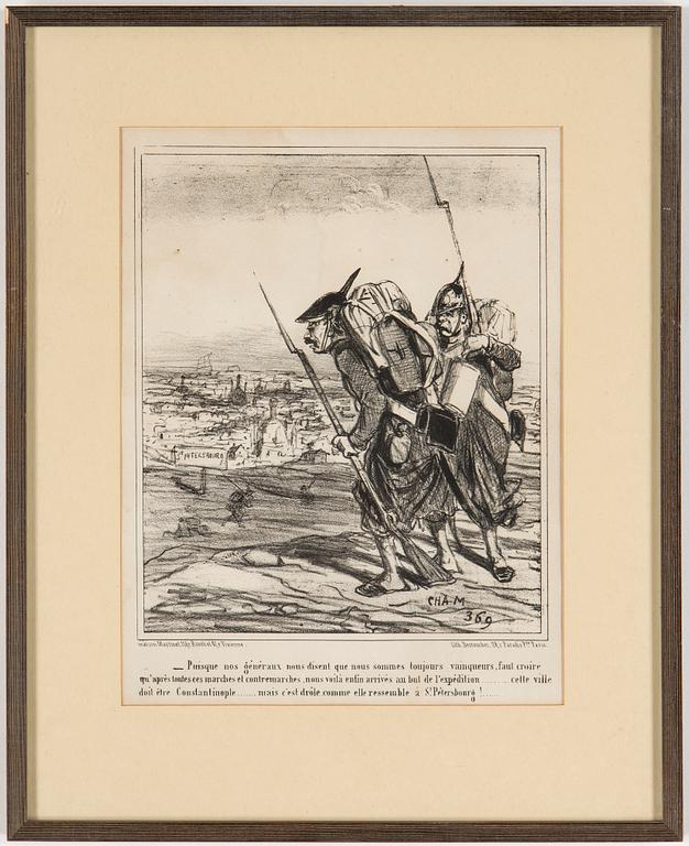 PAUL GARVARNI, efter 4 st, litografier/illustrationer, 1900-tal.