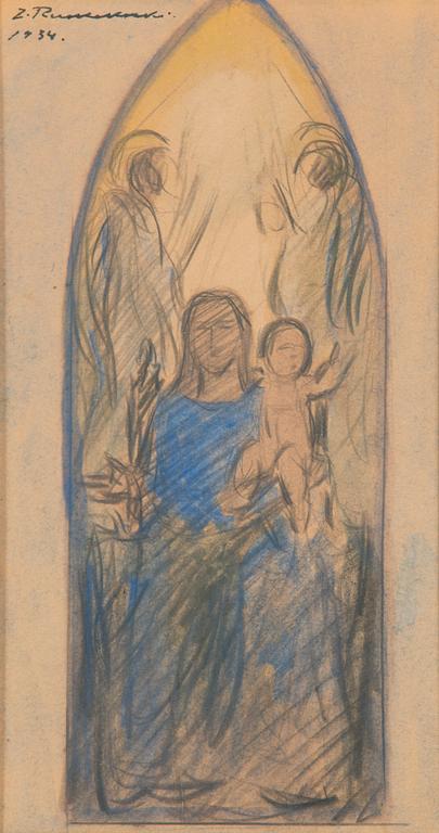 Jalmari Ruokokoski, Religious motif, 2 pcs.