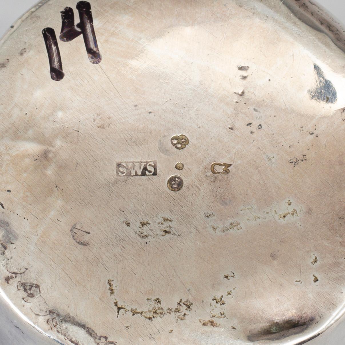 A Swedish early 19th century silver beaker, mark of Stephan Westersrtåhle, Stockholm 1809.