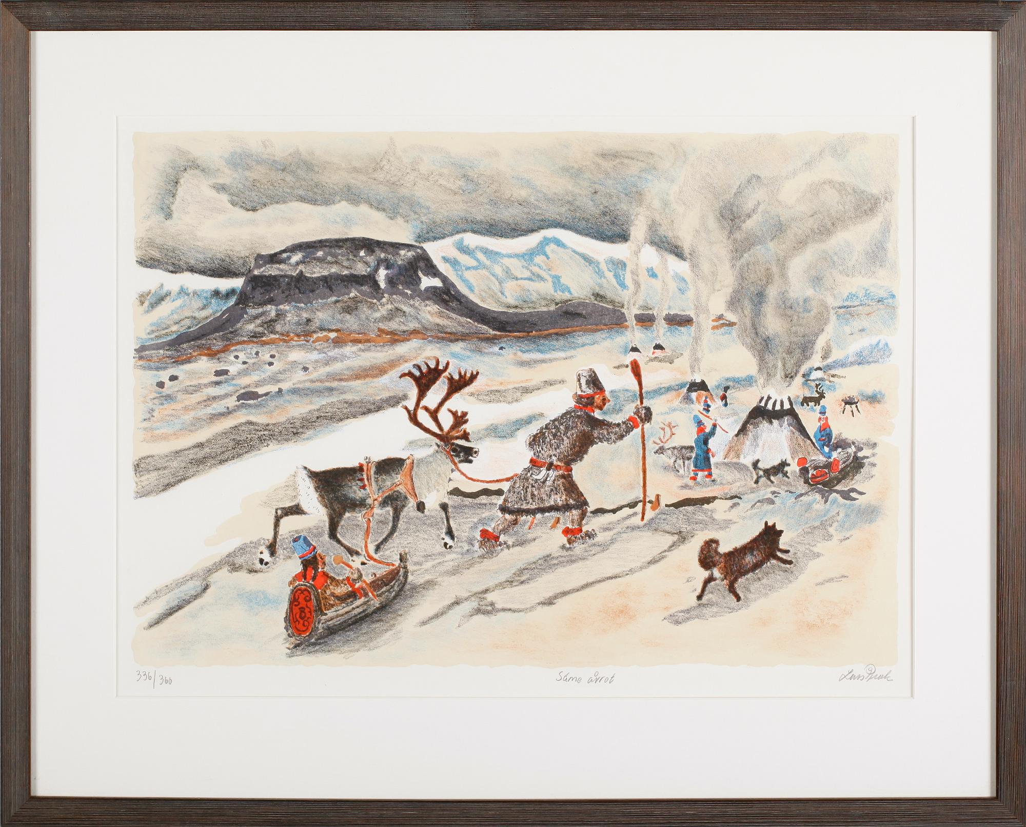 LARS PIRAK, färglitografi, signerad, numrerad 336/360.