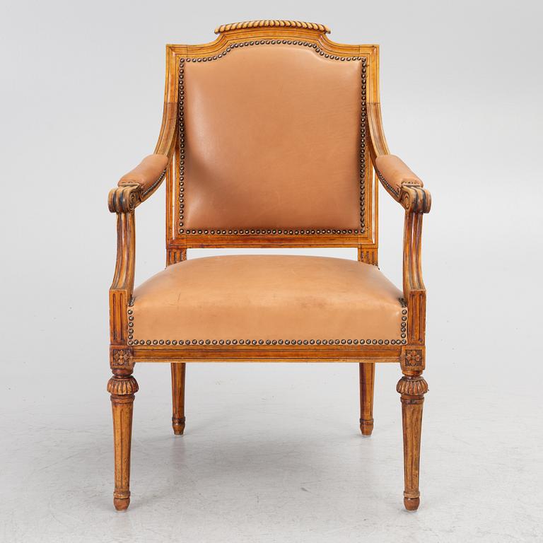 Gustavian armchair, 18th century.