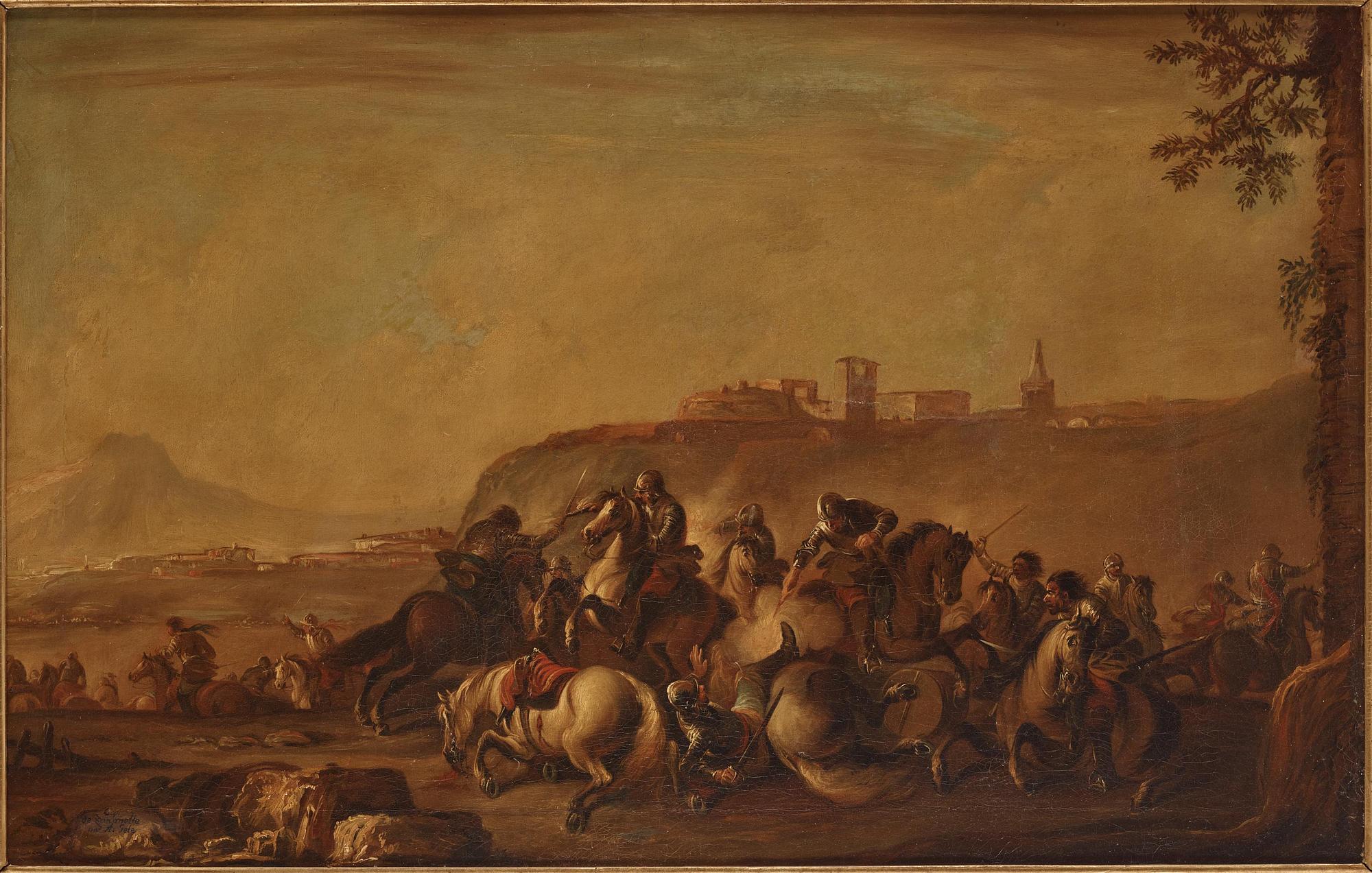 Cavalry battles, a pair.