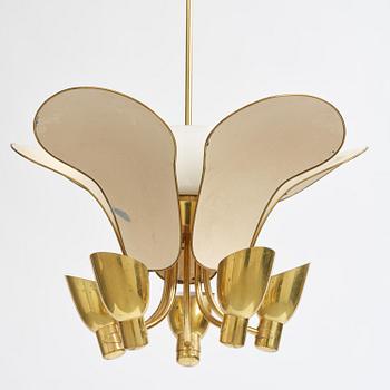 Carl-Axel Acking, a rare ceiling lamp model 982, Bröderna Malmströms Metallvarufabrik, Malmö, 1950s.