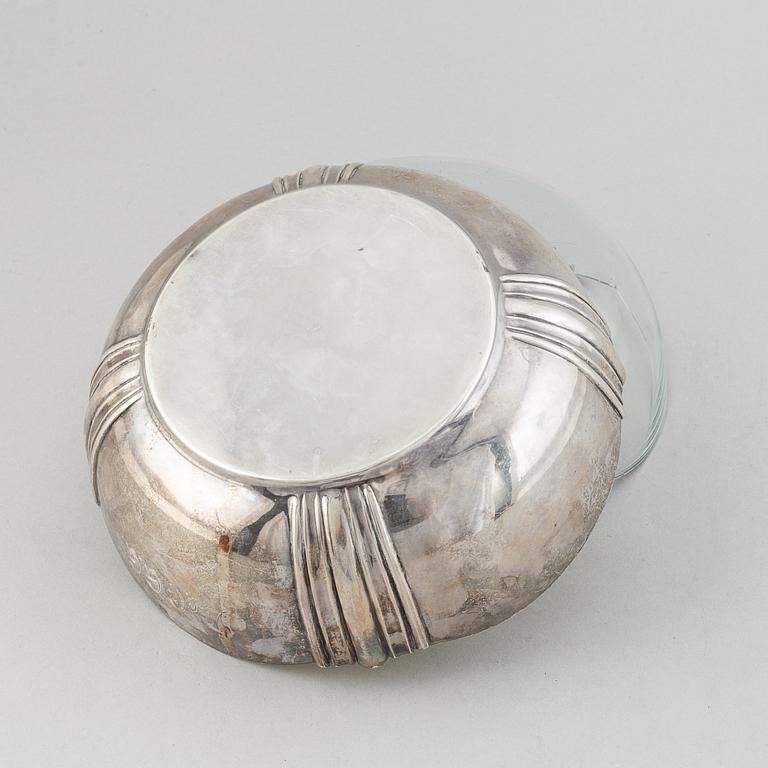 Skål, Silver och glas, Finland, 1923.
