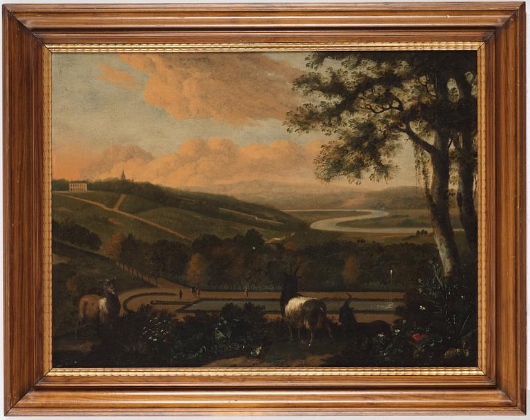 ABRAHAM JANSZ. BEGEYN, hans krets. Osignerad. Uppfodrad duk 59 x 79 cm.