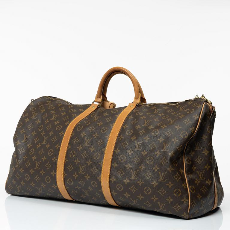 Louis Vuitton, weekend bag, "Keepall 60 Bandoulière".