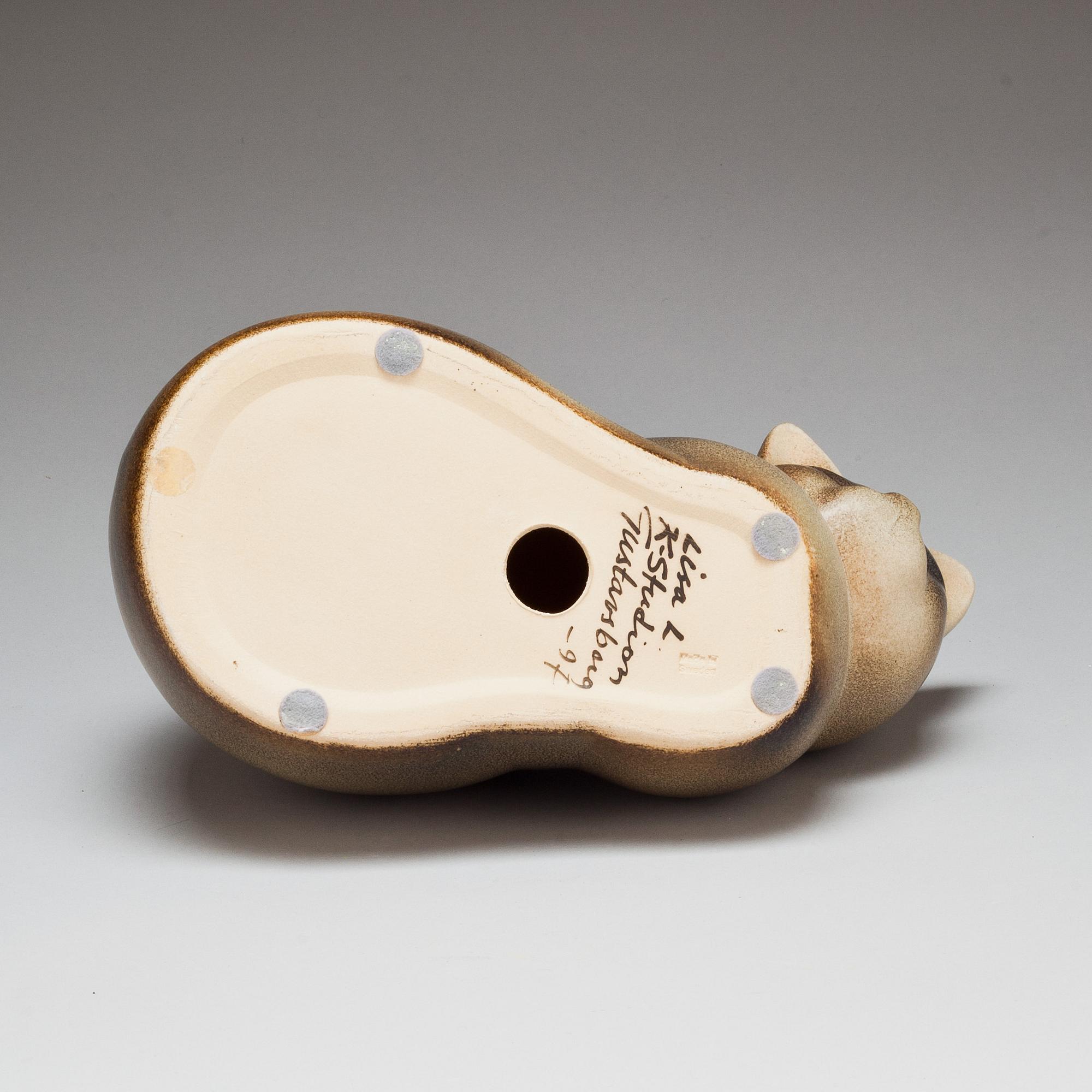 FIGURIN, stengods. Lisa Larson, K-studion, Gustavsberg. Bär datering -97.