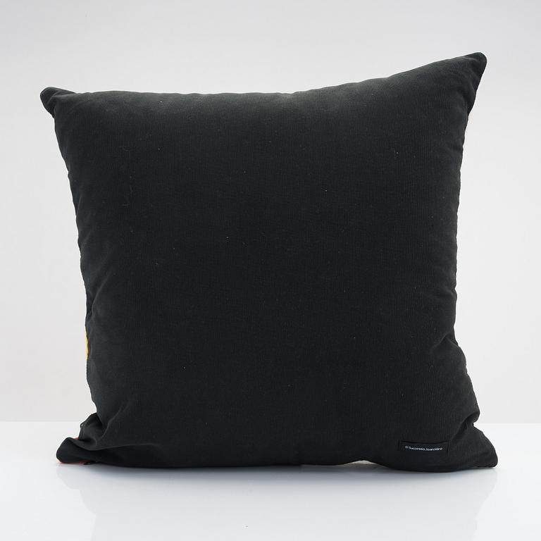 Cushion "Femme, oiseau 1976", Miro, Jules Pansu.