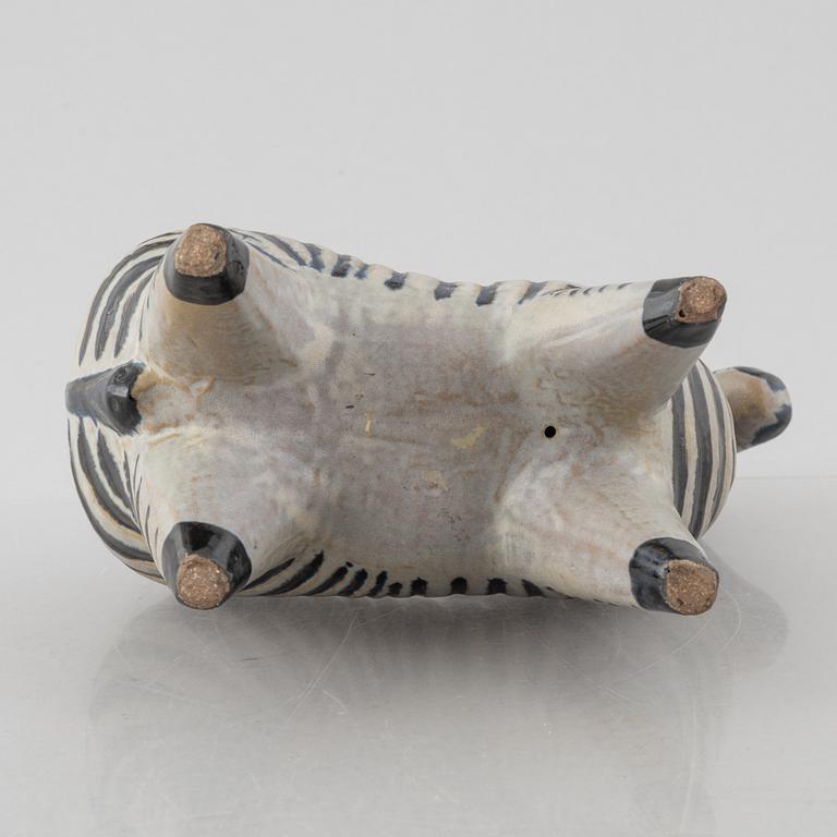 Lisa Larson, figurin, stengods, "Zebra", ur serien "Stora Zoo", Gustavsberg.