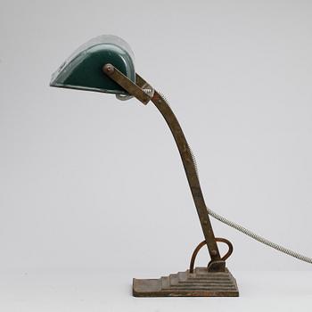 SKRIVBORDSLAMPA, märkt Horax, 1930-tal.