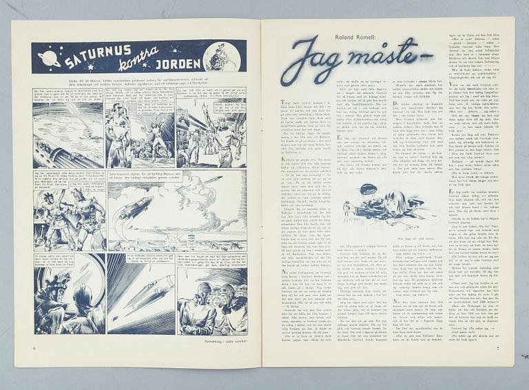 MUSSE PIGG TIDNINGEN, nr 1, 3, 4, 6, 7, 8, 8, 11, 1938.