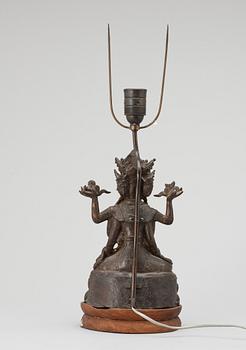 SKULPTUR, brons, Kina, sannolikt 1700-tal.