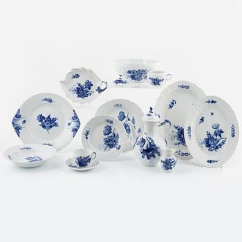 A 31-piece coffee and dinner service, 'Blue flower', Royal Copenhagen, Denmark.