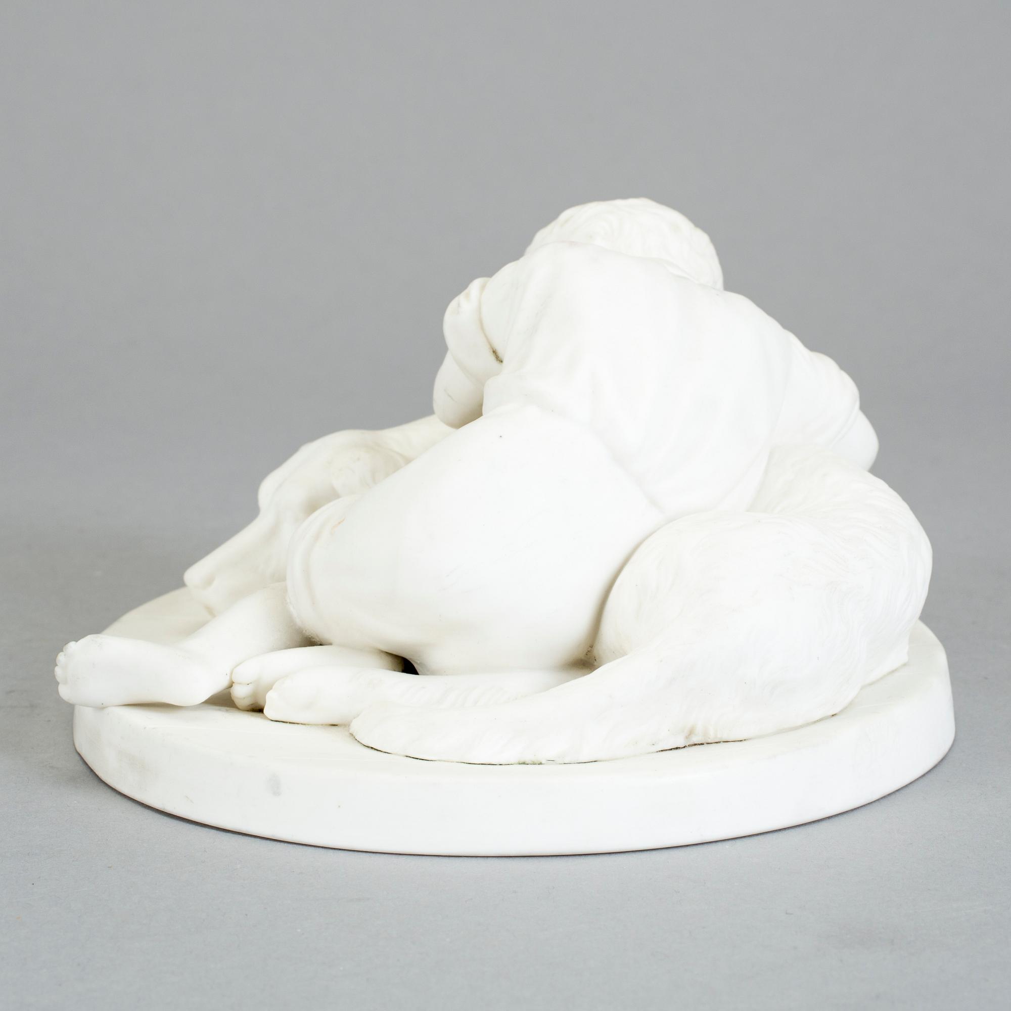 FIGURIN, parian. Gustavsberg, Adele Rudenschiöld. Omkring 1900-talets första kvartal.