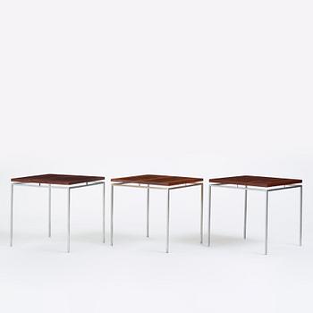 Knud Joos, a set of three side tables, Jason, Denmark, 1960s.