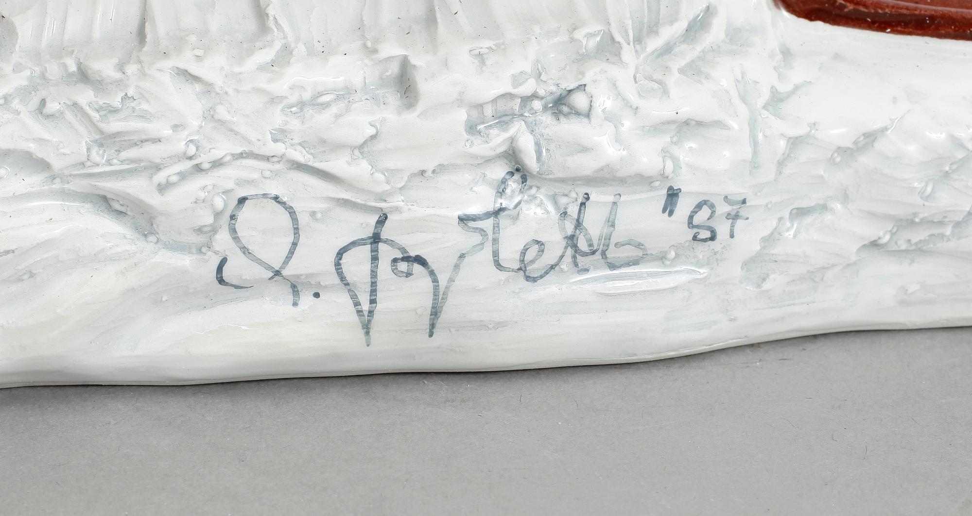 FIGURIN / YTTERFODER, keramik, 1900-tal.