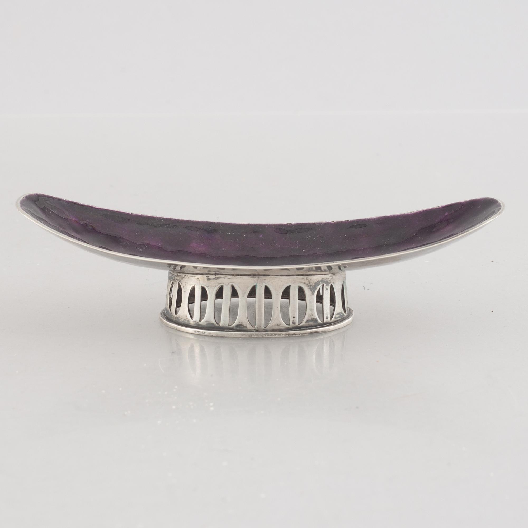A Swedish Silver Enamel Bowl, Stockholm circa 1960.