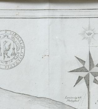 KARTA, Carlstad, Christinehamn samt Philipstad, 1770, Jona Brohlin, Stockholm.