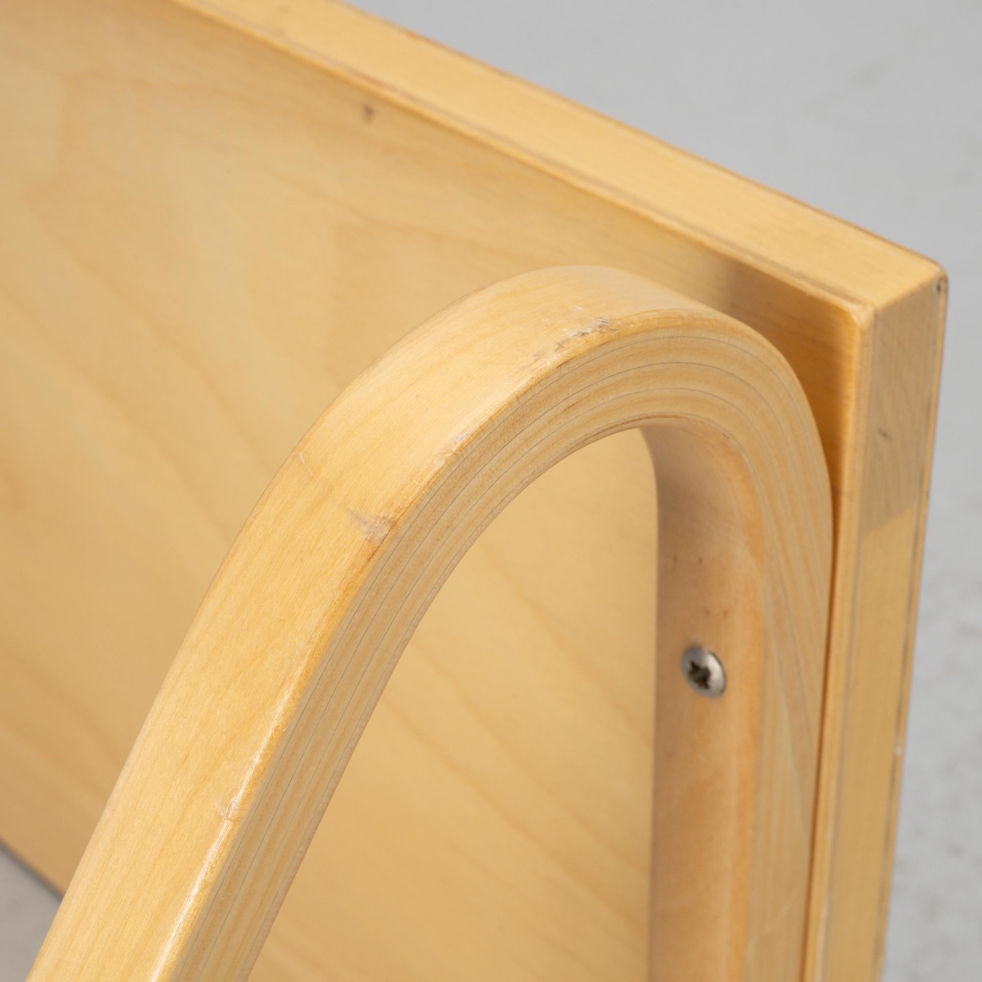 Alvar Aalto,a model 112B wall shelf, Artek, Finland.