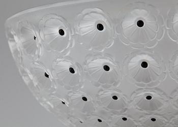 A 'Nemours' glass bowl, Lalique, France.